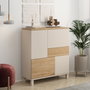 Hanah Home Armario Multiusos Mood - MD3-CS Arena y Roble